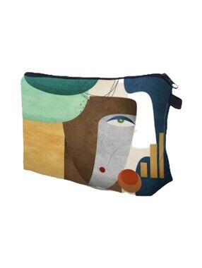 Abstract Art Zipper Makeup Bag